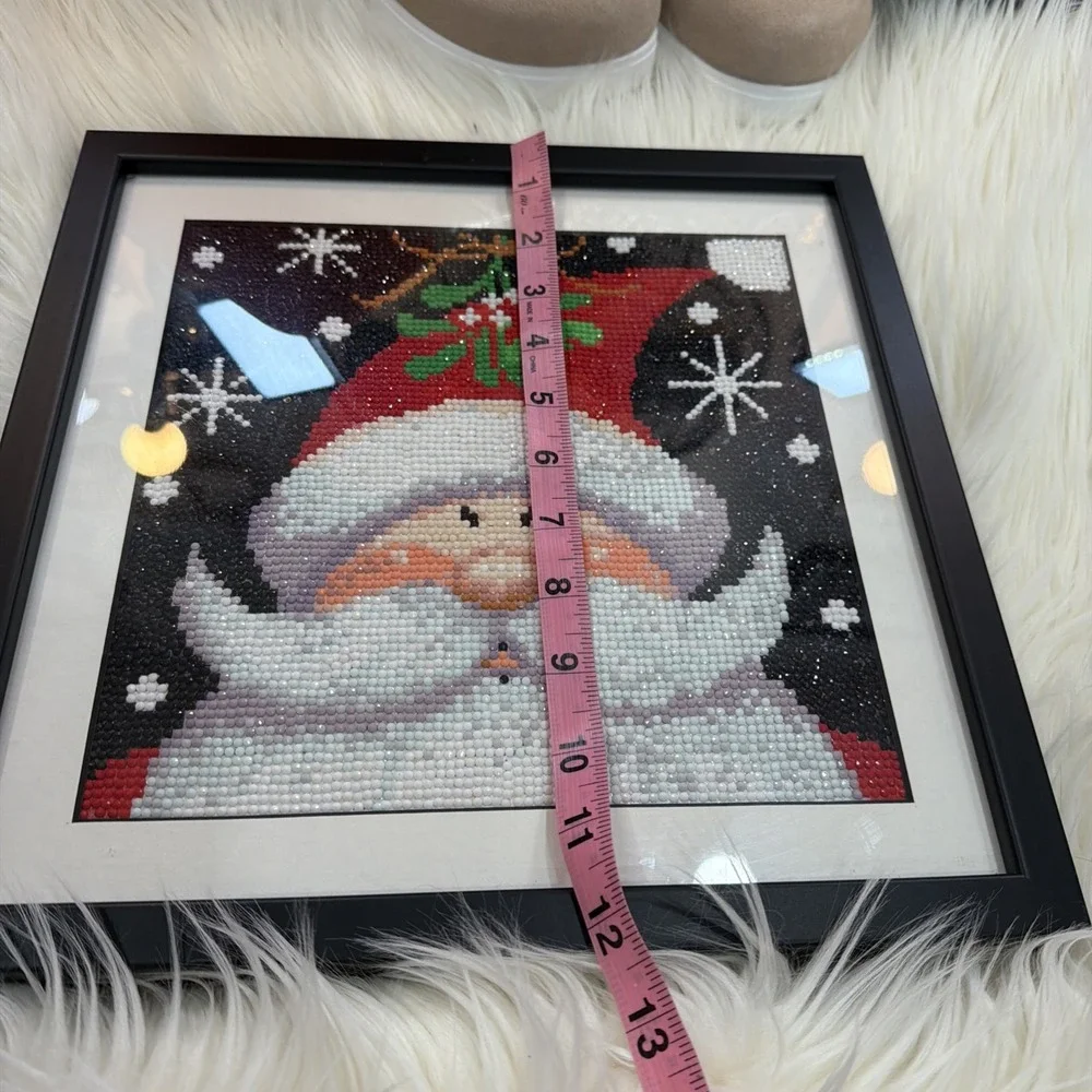 Christmas Diamond‎ Painting Full Matted And Framed Beautiful 12x12 Diamond